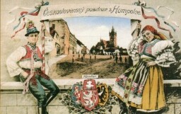 Humpolec, reklamní pohlednice
